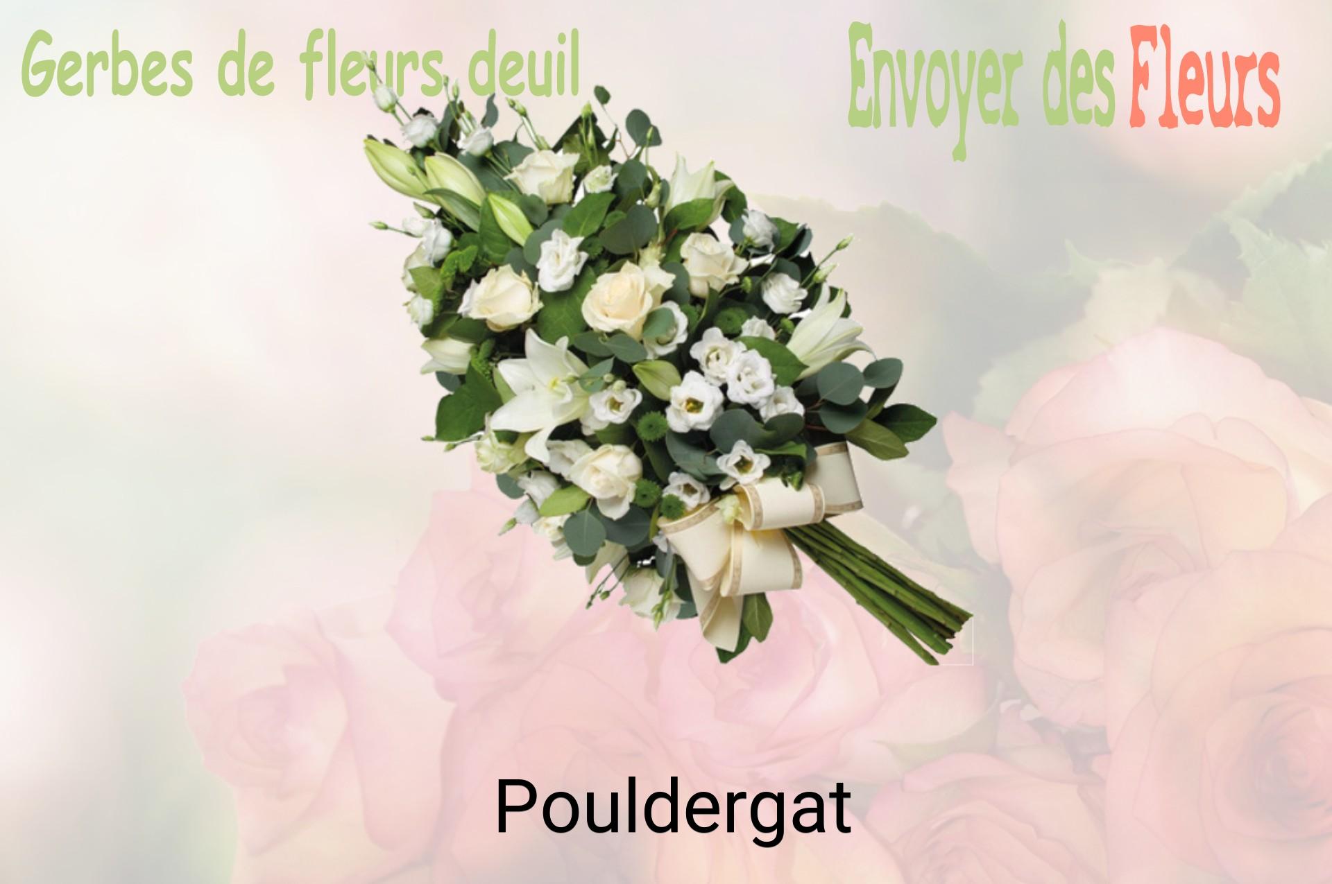 Gerbe de fleurs de deuil livrée à Pouldergat